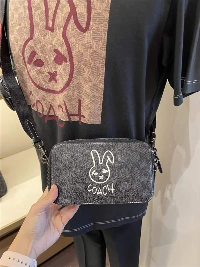 Lunar New Year Charter Slim Crossbody In Signature Canvas With Rabbit ...
