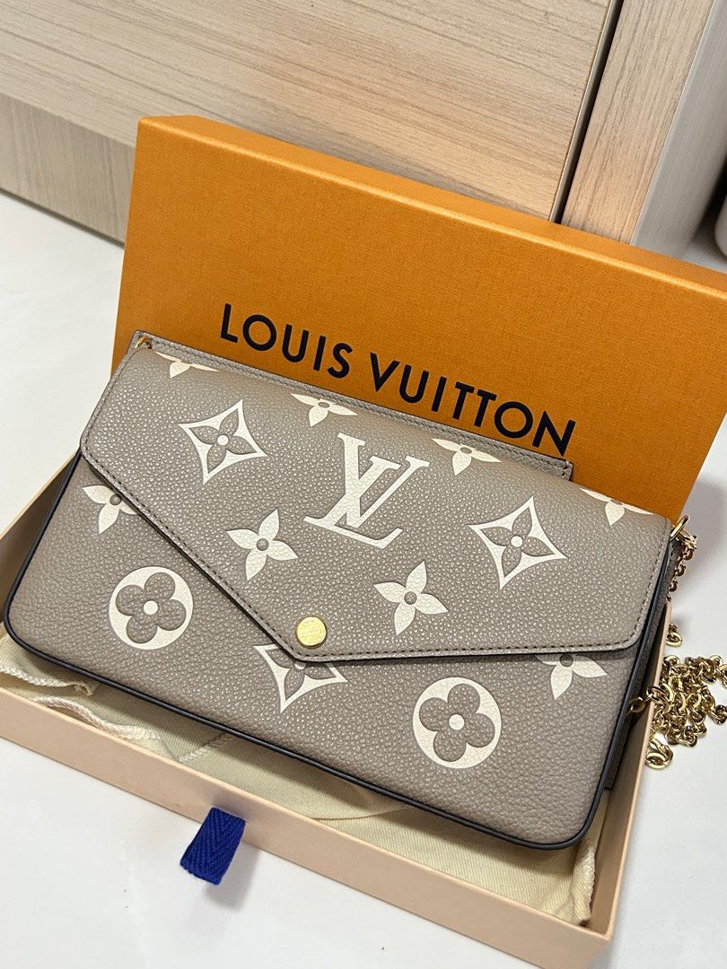 Louis Vuitton Felicie Pochette Bicolor Monogram Empreinte Giant