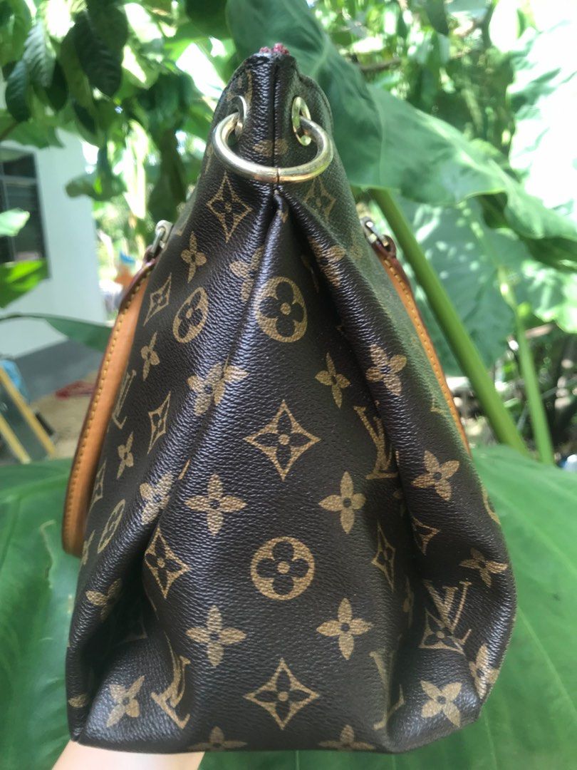 Louis Vuitton Bag Pallas Mm Monogram Calf Leather Black