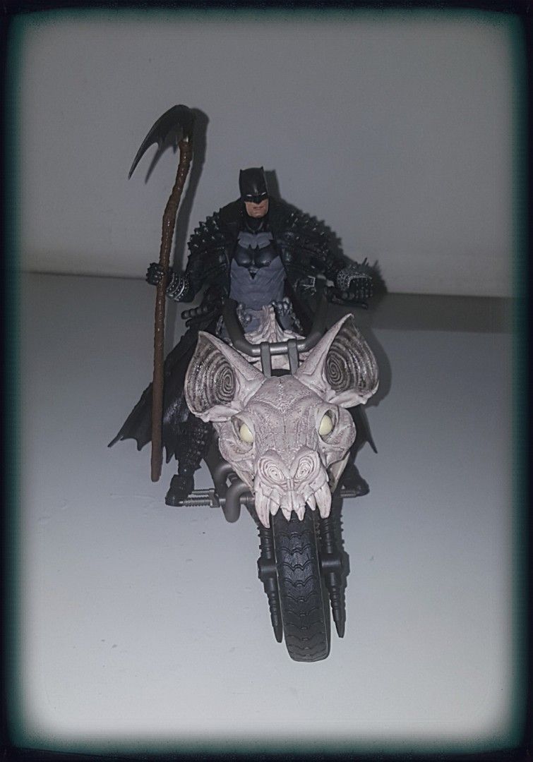 Mcfarlane DC Multiverse Death Metal Batman Action Figure with Bike