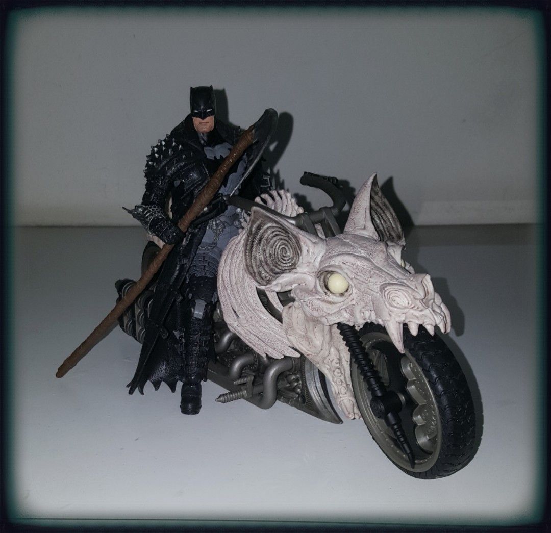 Mcfarlane DC Multiverse Death Metal Batman Action Figure with Bike