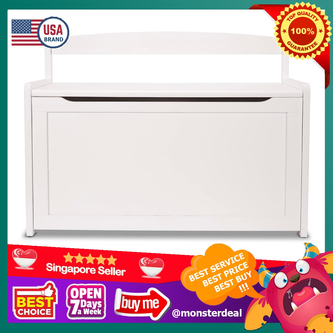 Melissa and doug toy chest white deals
