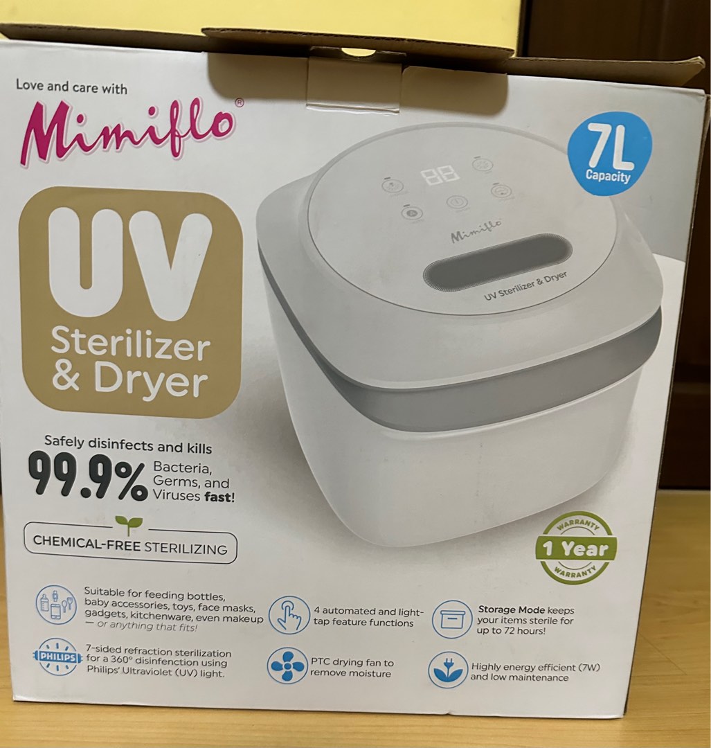 Mimiflo sterilizer with dryer top