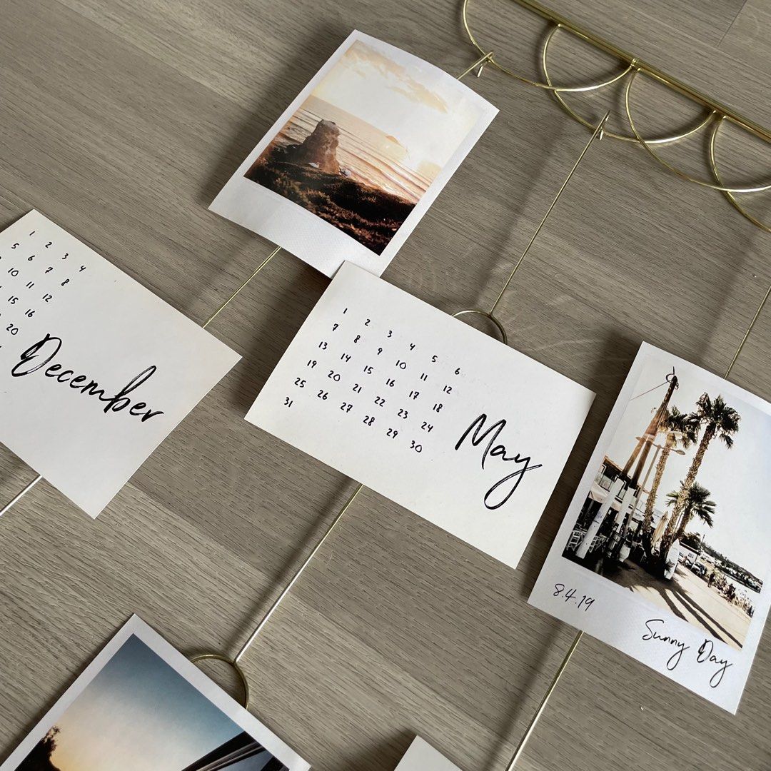 Minimalist Postcards hanger photo wall frame, Furniture & Home Living