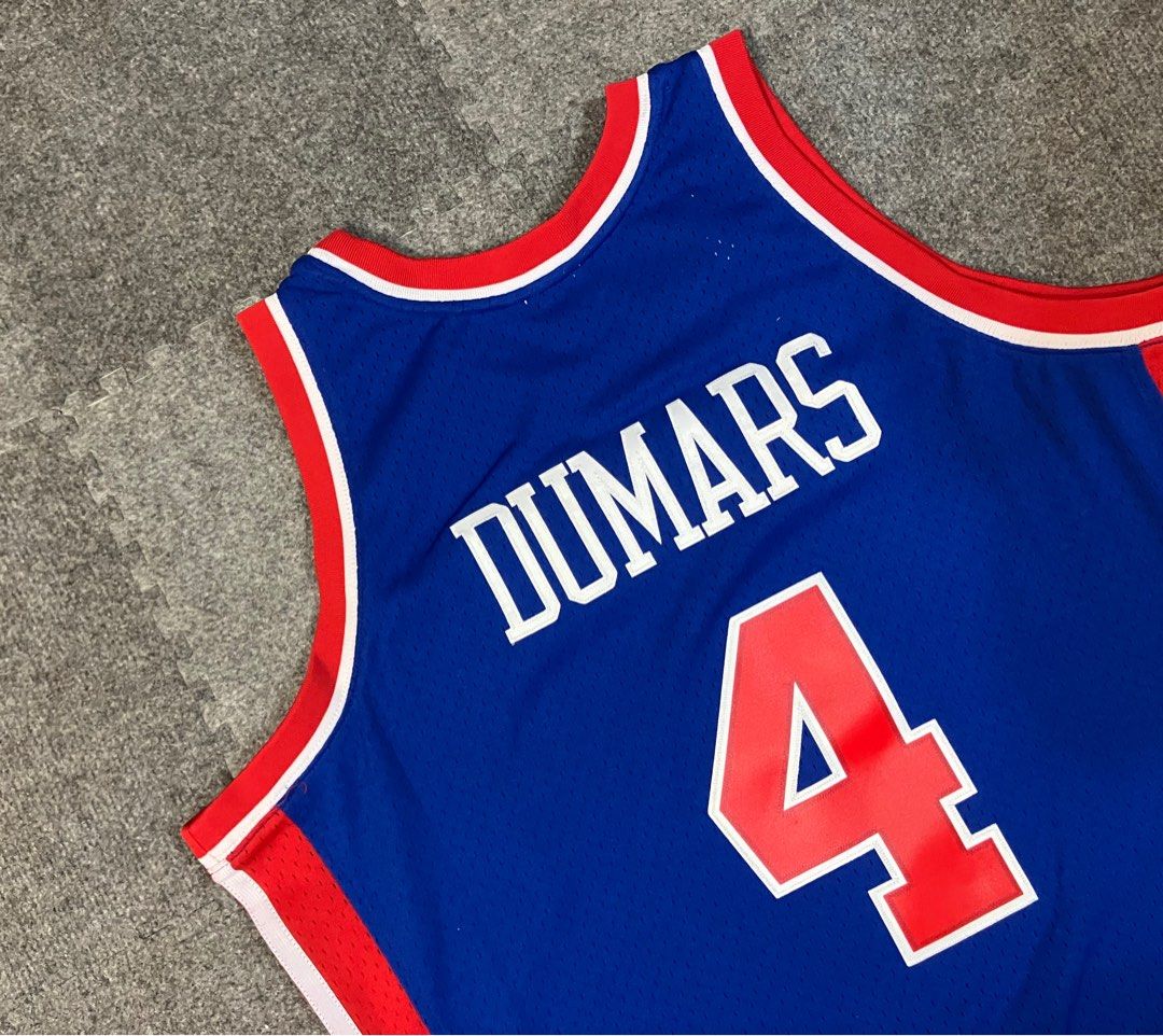 Mitchell & Ness Joe Dumars Detroit Pistons Blue 1988-89 Hardwood Classics  Swingman Road Jersey