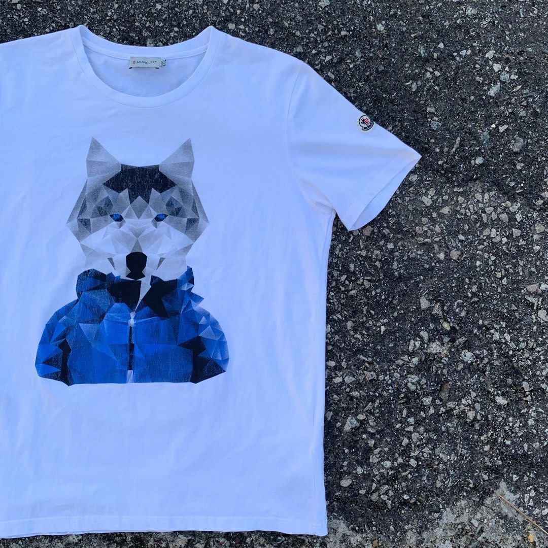 Moncler wolf t shirt best sale