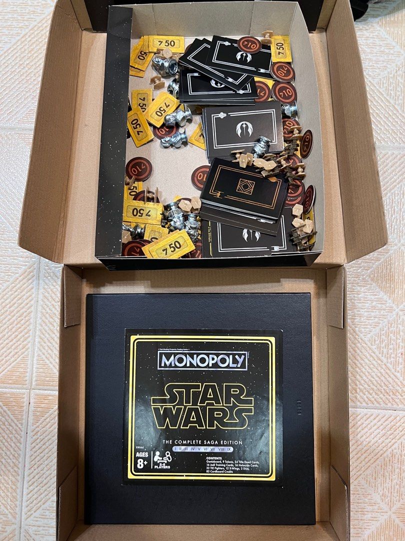 Star wars monopoly clearance complete saga edition