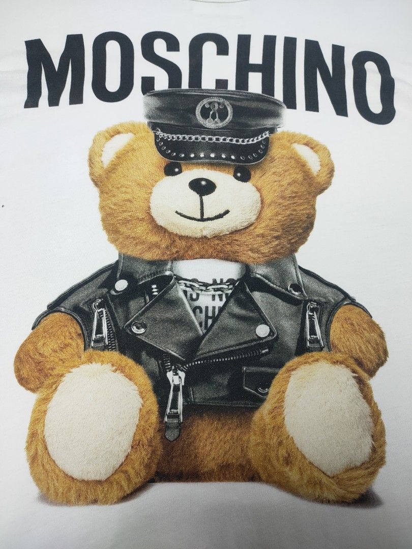 Moschino Police Bear Tshirt Authentic Luxury Apparel on Carousell