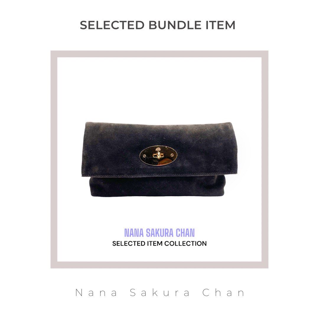 Mulberry suede clutch store