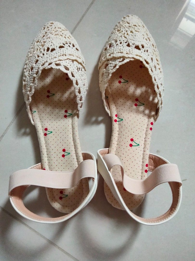 Girls ankle cheap strap flats