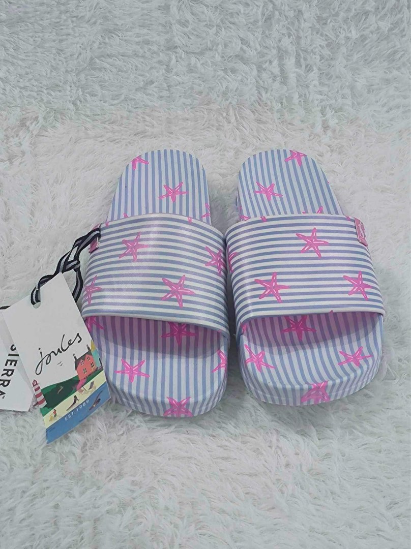 Joules printed pool slide sandals sales