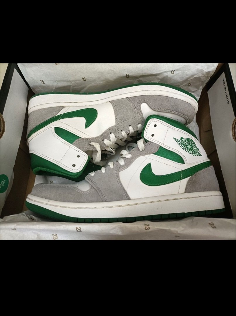 Air jordan 1 best sale mid se green