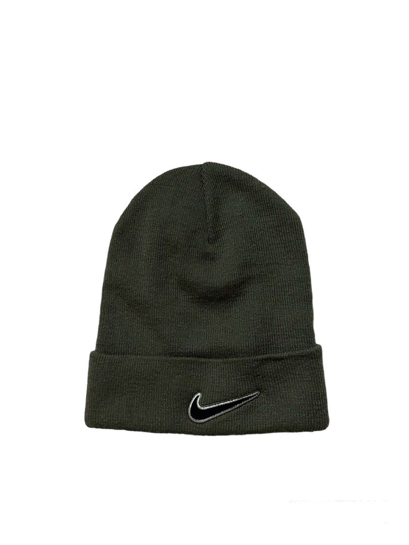 Olive green nike beanie top