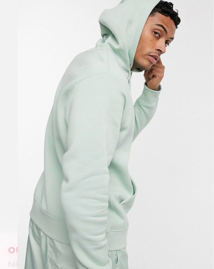 NIKE Sportswear Club Fleece Hoodie in Mint Green Size XL