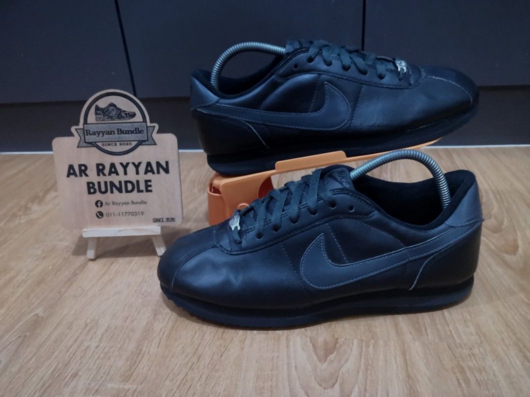 Nike cortez new arrivals triple black leather