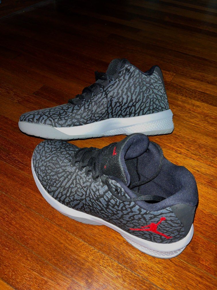 Nike Men s Jordan B. Fly 881444 001 Grey Red Black White Sneakers