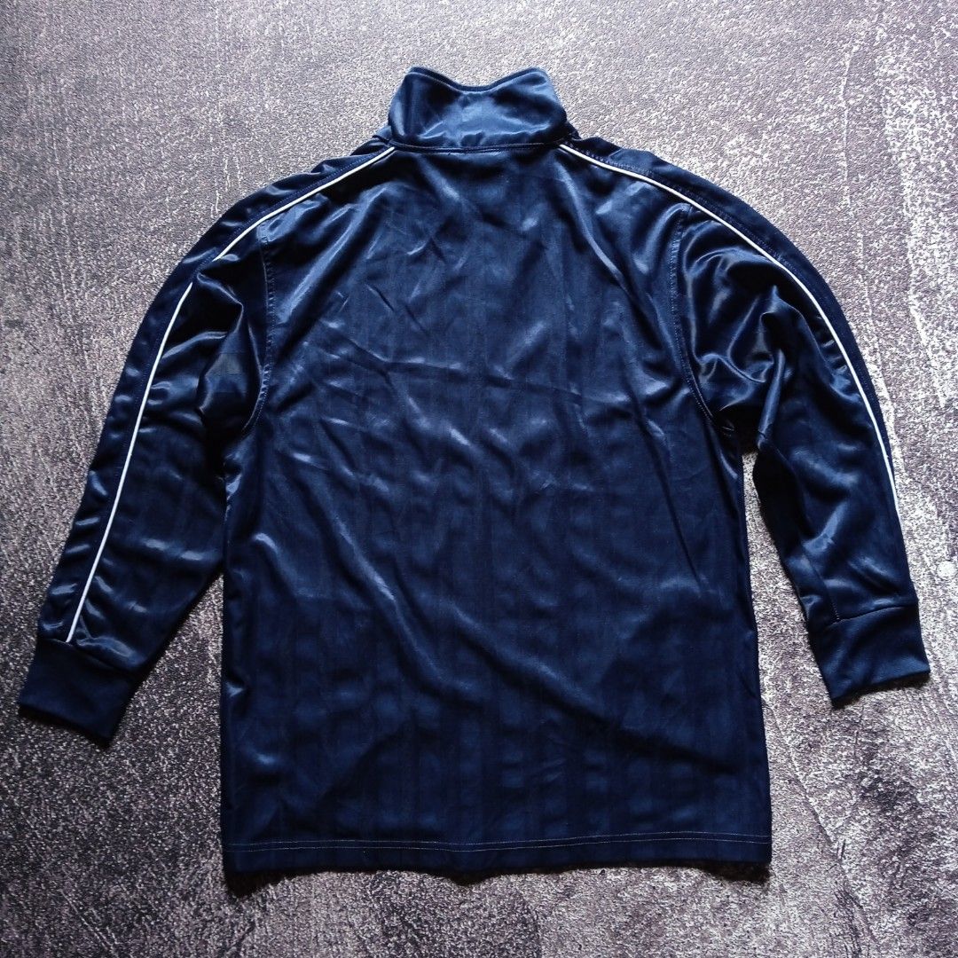 Nike Navy Tracktop Fesyen Pria Pakaian Atasan di Carousell