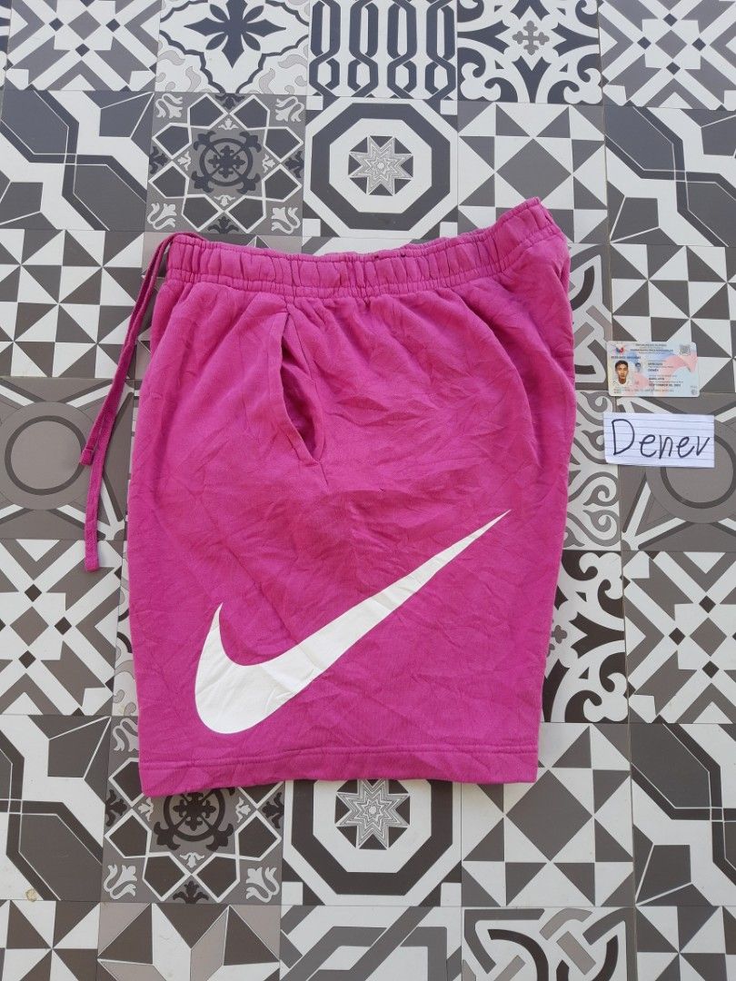 Pink nike swoosh shorts new arrivals