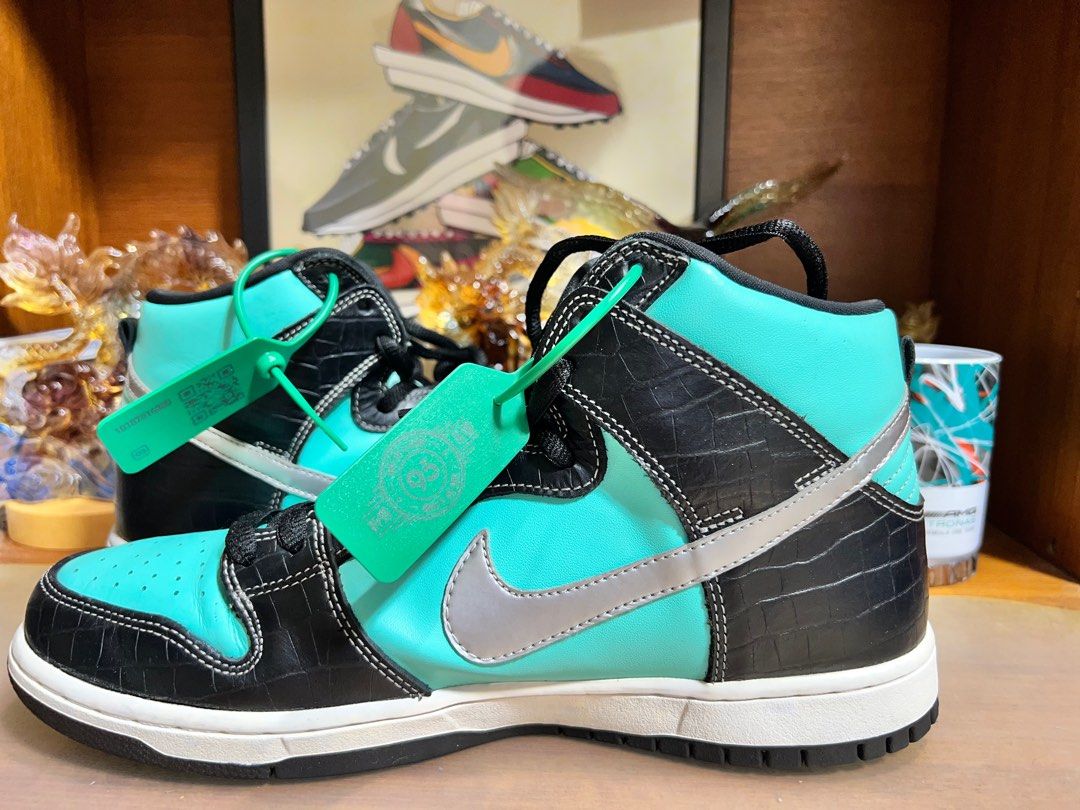 NIKE X DIAMOND SUPPLY CO DUNK HIGH PREMIUM SB TIFFANY Men s Fashion Footwear Sneakers on Carousell