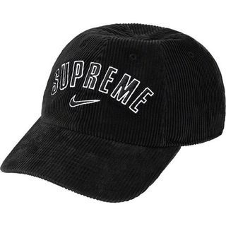 Nike X Supreme Arc corduroy cap 老帽 黑色 帽子