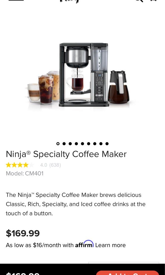 NINJA COFFEE BAR SYSTEM on Carousell