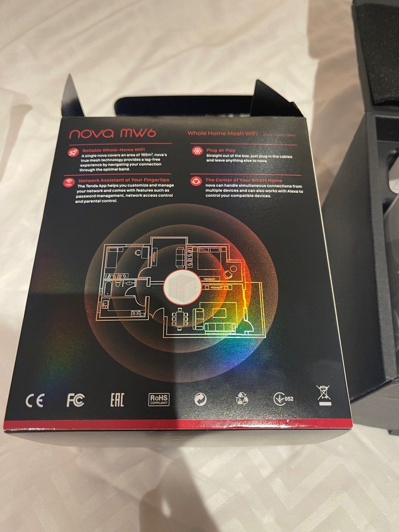 Nova MW6 home wifi mesh (Category: Networking) located in Makati City. Submitted by myngshop (Listing ID 1240961738, Image 3). Description: Nova mW6 home wifi mesh covers 165 square meters brand new with complete accessories .