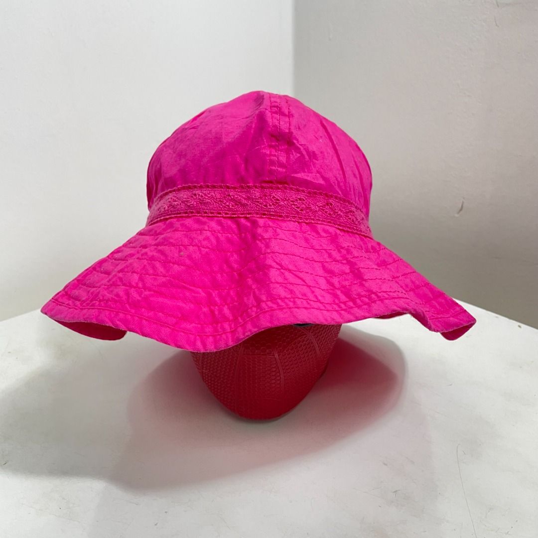 OLD NAVY BUCKET HAT KIDS YOUTH SIZE BUDAK GIRL PINK COLOR BEACH SUMMER  OUTDOOR CAP TOPI 52 CM, Babies & Kids, Babies & Kids Fashion on Carousell