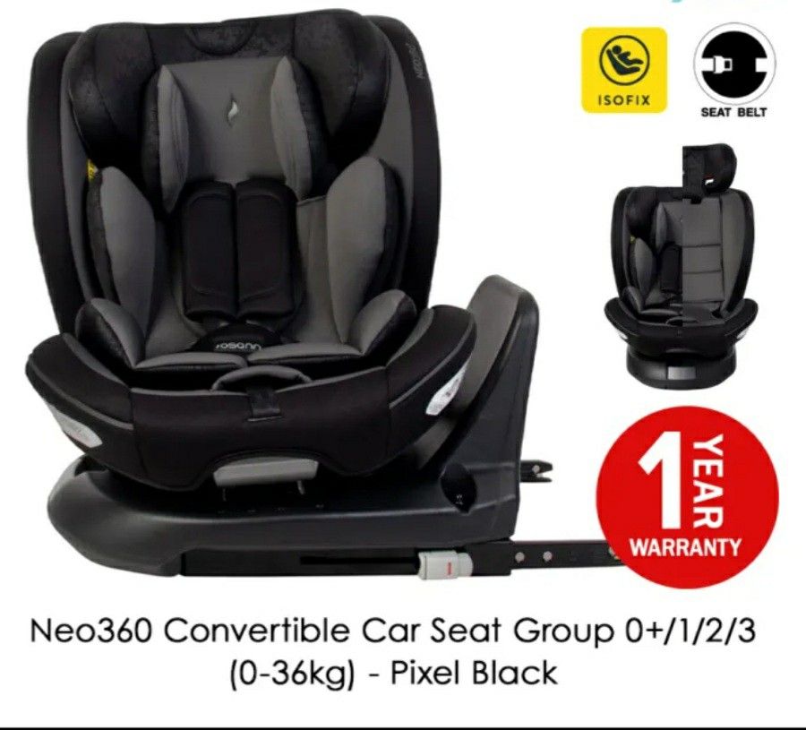 ORIGINAL Osann Neo 360 Convertible Car Seat (0-36kg), Babies & Kids ...