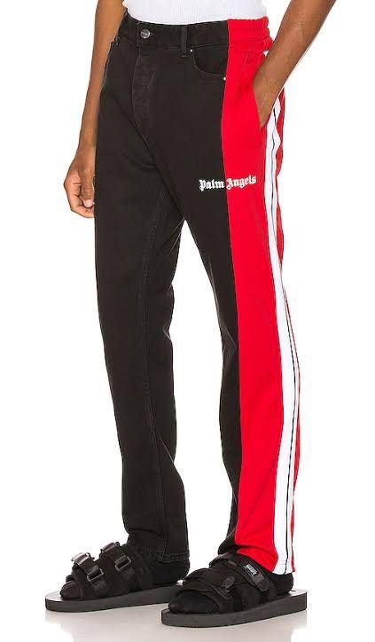 Red palm deals angels track pants