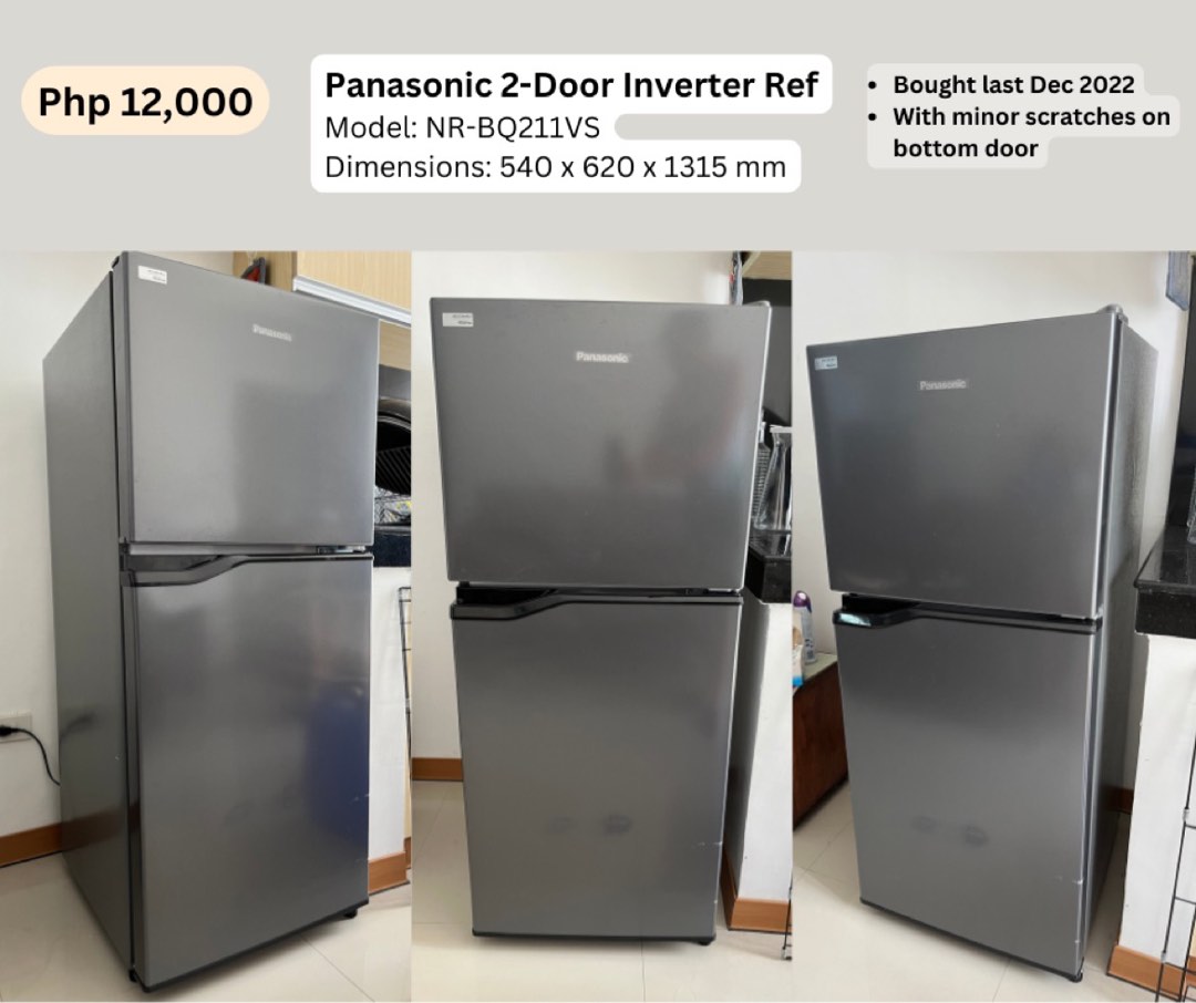 Panasonic 2Door Inverter Refrigerator, TV & Home Appliances, Kitchen