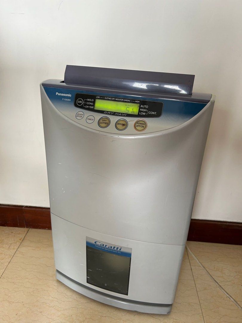 Panasonic dehumidifier, 家庭電器, 空氣清新機及抽濕機 Carousell