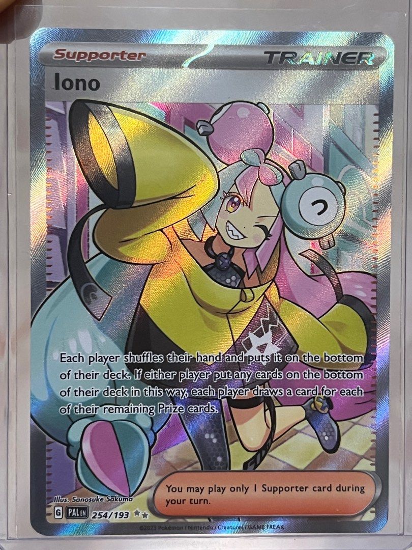 Pokmon Paldea Evolved Iono Full Art SIR Card, Hobbies & Toys, Toys & Games  on Carousell