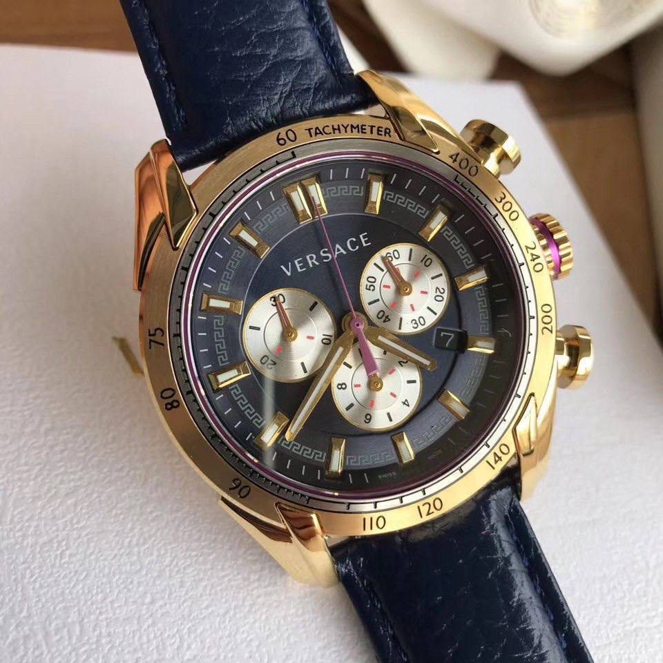 Versace genuine leather watches deals