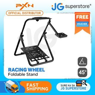 PXN A9 Gaming Racing Steering Wheel Foldable Stand Retractable 38cm Collapsible with Adjustable Wheel Pedal Angle | JG Superstore