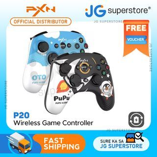 PXN P20 Wireless USB 2.4Ghz Game Controller with Double Vibration for PC, Laptop, PS3 and Android (White, Black) | P20W, P20B | JG Superstore