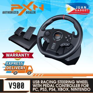 PXN V900 PC Racing Wheel, Universal USB Car Sim 270/900 Degree Race Steering Wheel with Pedals for PS3, PS4, Xbox, One,Xbox Series X/S, Nintendo Switch | JG Superstore