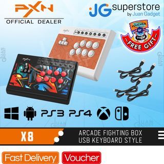 PXN X8 Arcade Fighting Box USB Keyboard Style for PC, Android PS3, PS4, XboxOne/Series | JG Superstore