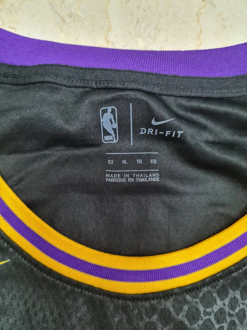 Rare Authentic Nike Men's NBA Lakers 2017/18 City Edition Swingman Jersey -  XL, Men's Fashion, Activewear on Carousell