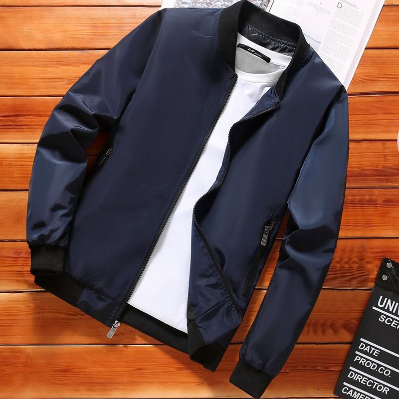 READY STOCK Men Casual Outing Motor Rider Cool Bomber Jacket Plus Size Outerwear M 6XL