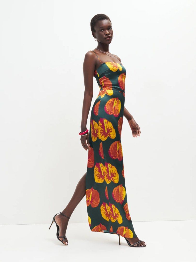 Reformation Frankie Silk Dress Women s Fashion Dresses Sets Dresses on Carousell