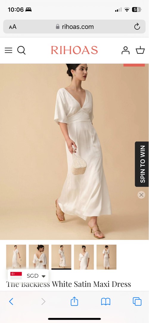 Rihoas White Maxi dress Women s Fashion Dresses Sets Dresses