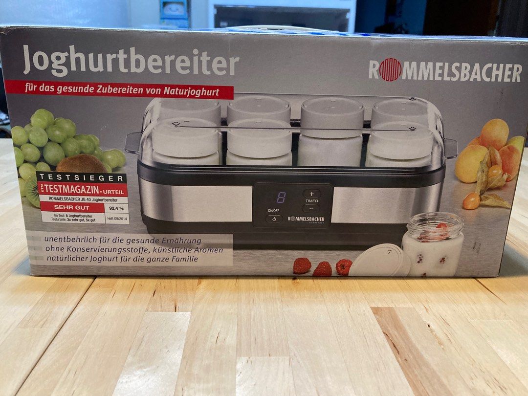 Rommelsbacher Yoghurt Maker, TV & Home Appliances, Kitchen Appliances