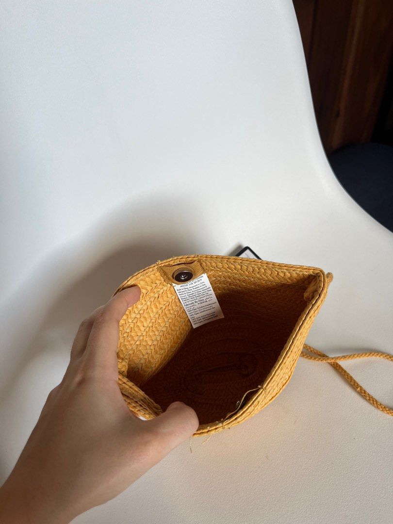 RUBI Yellow Rattan Bag Women s Fashion Bags Wallets Purses