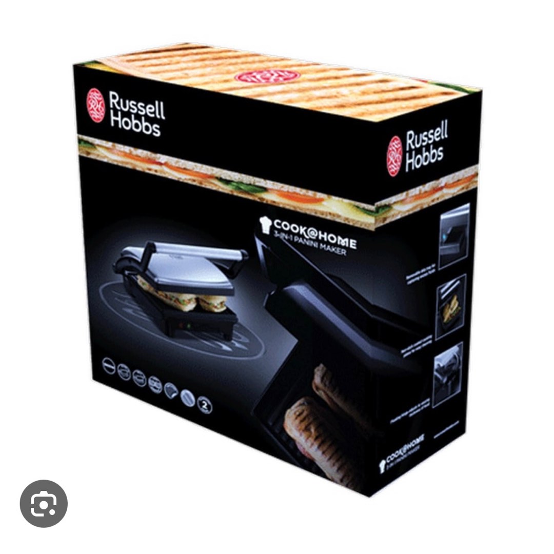 RUSSELL HOBBS RH17888 3In1 Panini, Grill & Griddle, 家庭電器, 廚房電器, 焗爐及多士爐 Carousell