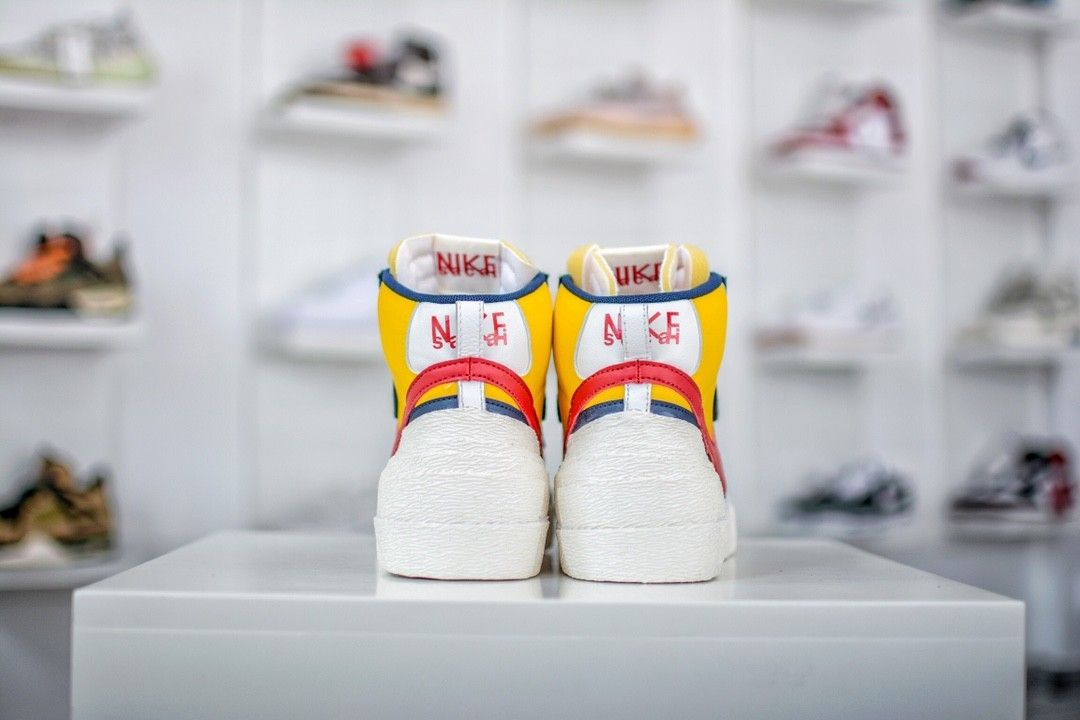 Sacai x Nike Blazer High Midnight Navy 2019 BV0072 700 Mid