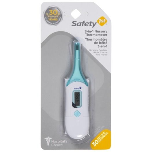 Safety 1st 3in1 Nursery Thermometer Oral Underarm Rectal, Babies
