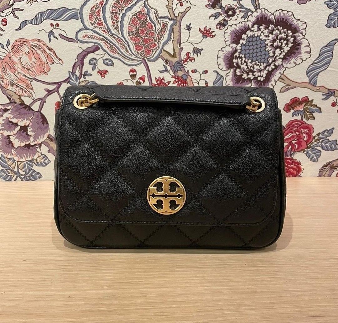 Brown tory burch sling bag, Luxury, Bags & Wallets on Carousell