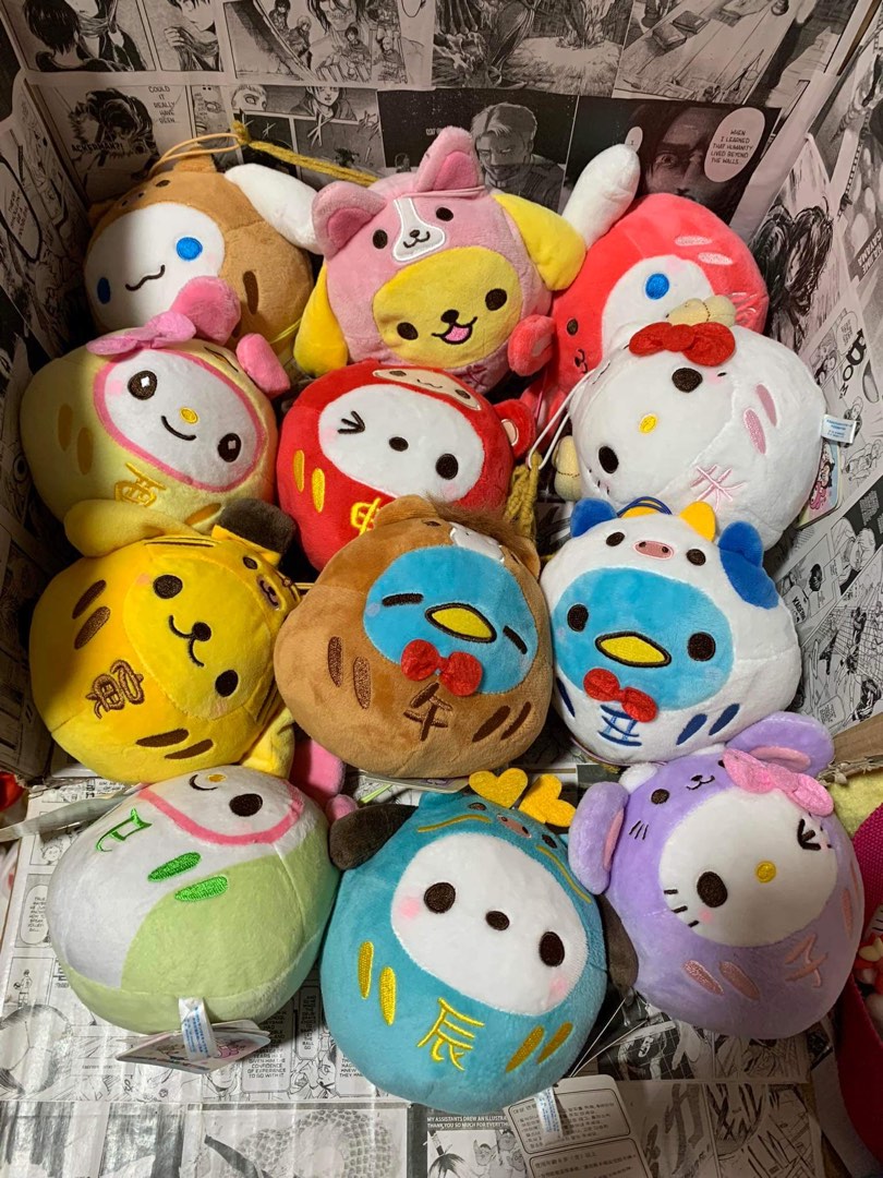 Sanrio Zodiac Plush Charms complete 12pcs, Hobbies & Toys, Toys