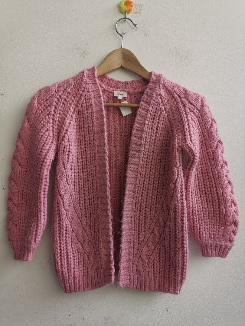 SEED HERITAGE Women Fashion Long Sleeve Knitwear Warm Cardigan