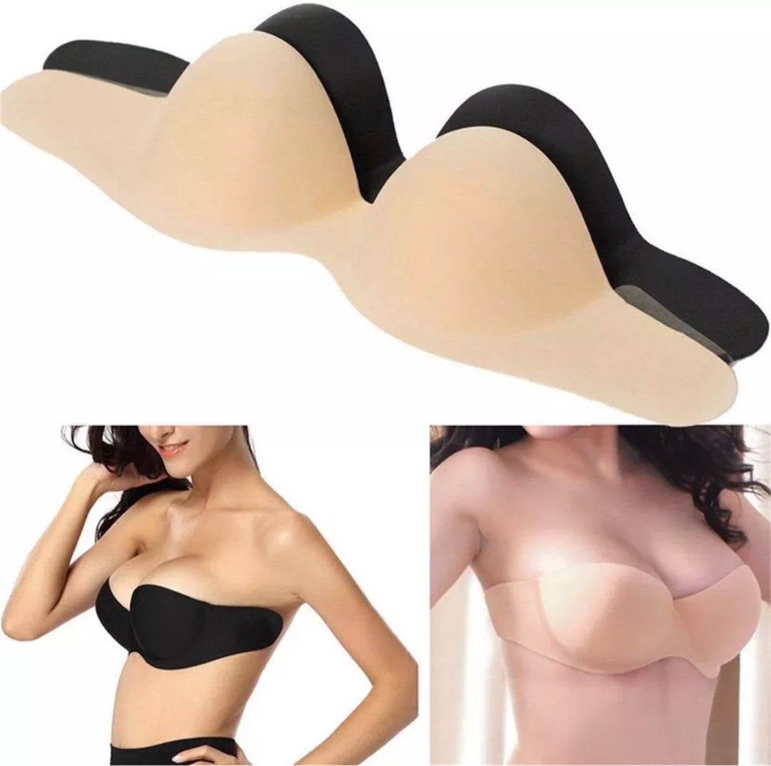 Fashion Woman Women Lady Ladies Invisible Backless Strapless Silicone  Sticky Gel Bra